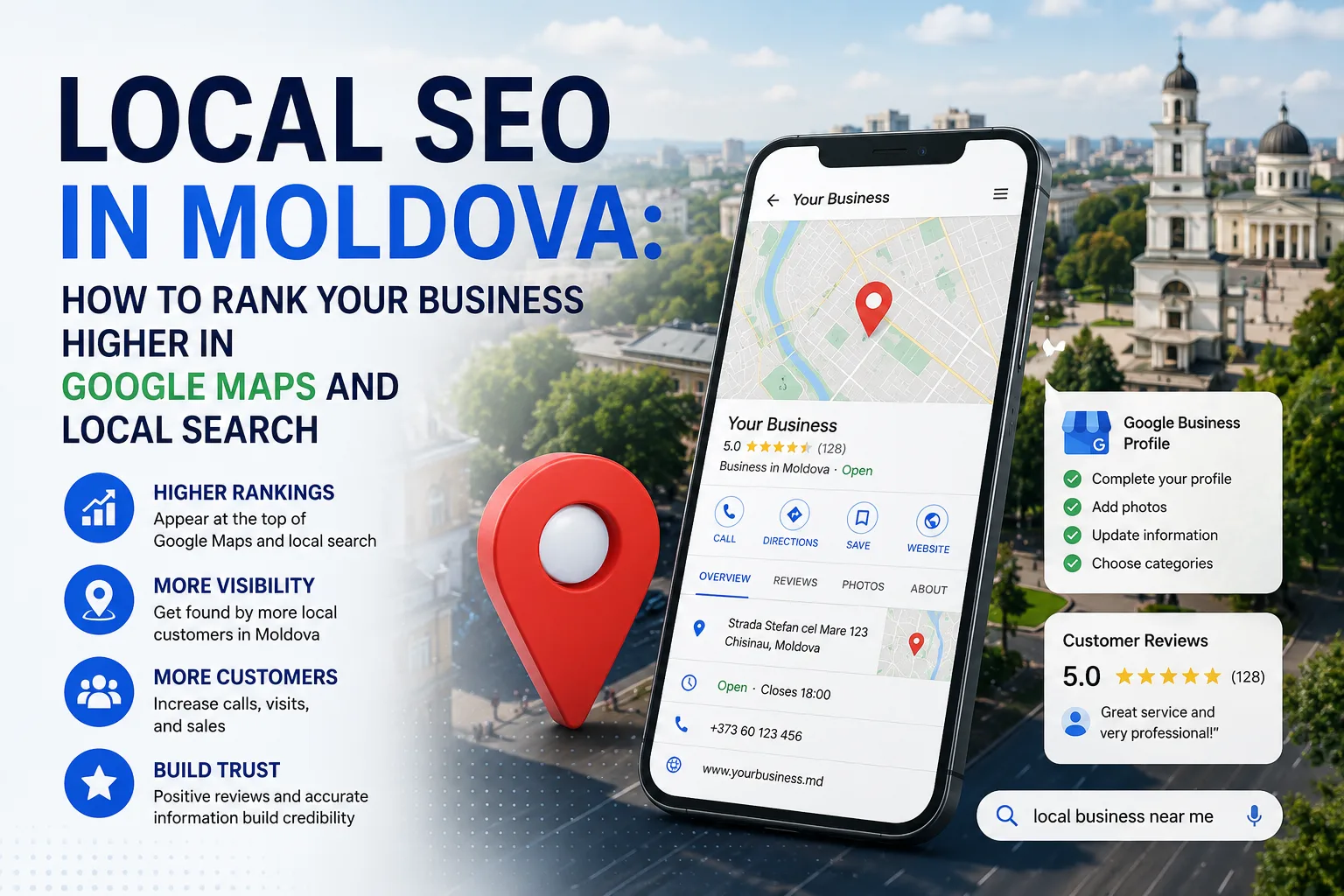 Local SEO in Moldova: How to Rank Your Business Higher in Google Maps and Local Search