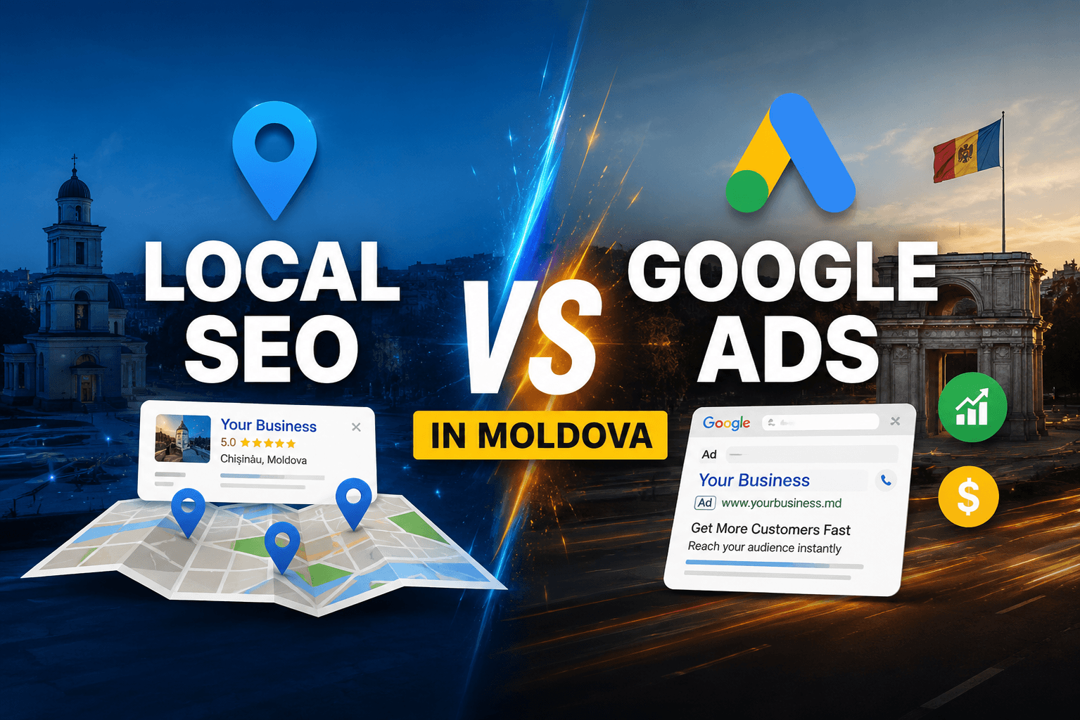 Local SEO vs Google Ads in Moldova