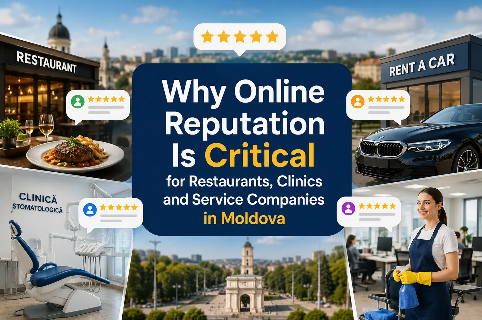 Why Online Reputation Is Critical for Restaurants, Clinics and Service Companies in Moldova