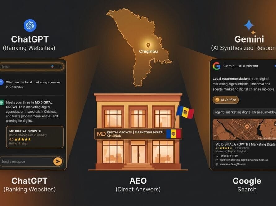 Moldovan business being recommended in ChatGPT, Gemini and Google AI Search