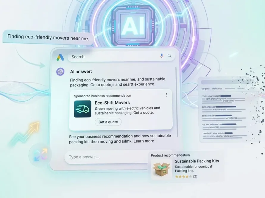 Google Ads appearing inside an AI-powered conversational search experience in Google AI Mode