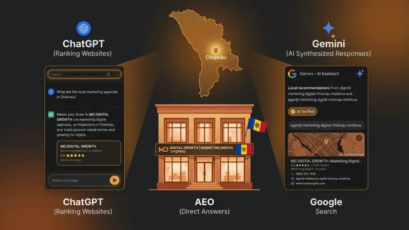 Рекомендации молдавского бизнеса в ChatGPT, Gemini и Google AI Search