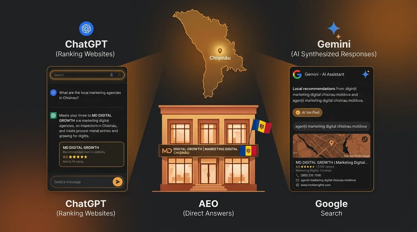 Moldovan business being recommended in ChatGPT, Gemini and Google AI Search